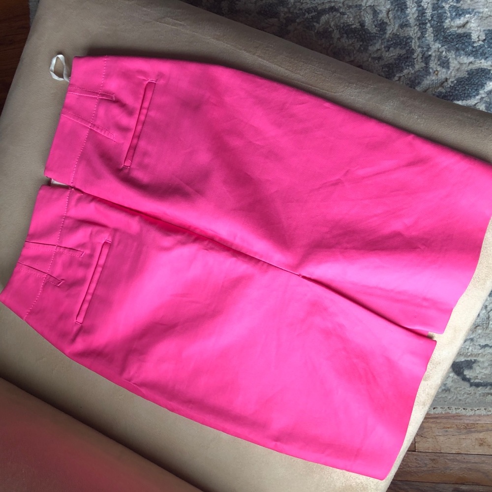 Neon pink skirt jcrew